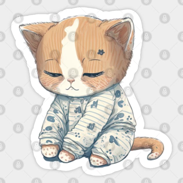 Kitten pyjamas top